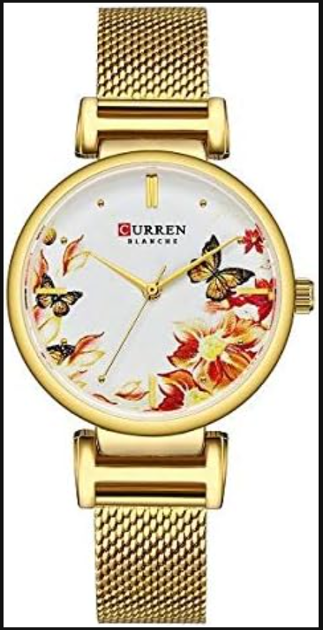 curren watch gold stainless steel and white curren watch gold stainless steel and white